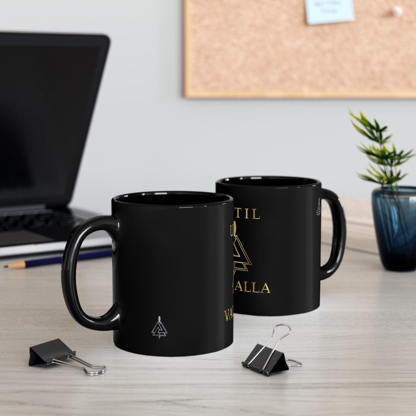 Until Valhalla Black Mug